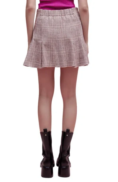 Maje Jinone Plaid Miniskirt In Multi