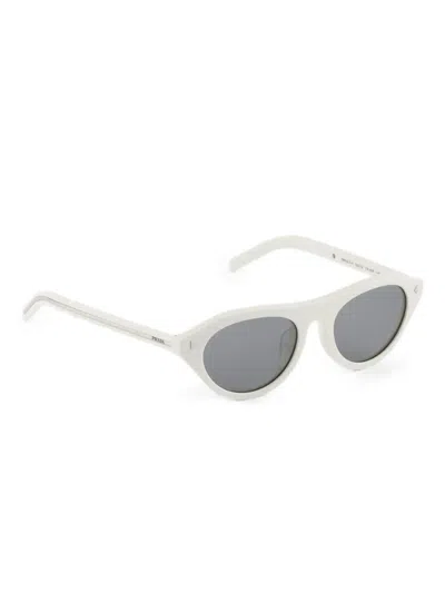 Prada Cat-eye Sunglasses In White