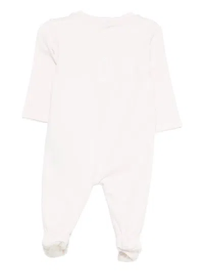 Balmain Logo-embroidered Babygrow Set In Pink