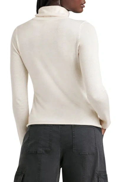 Splendid Greyson Cotton Blend Turtleneck Sweater In Neutral