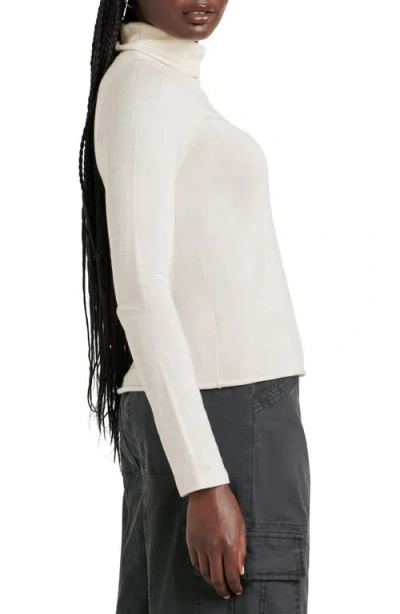Splendid Greyson Cotton Blend Turtleneck Sweater In Neutral