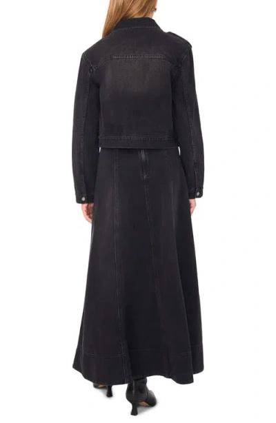 1.state Denim Jacket In Black