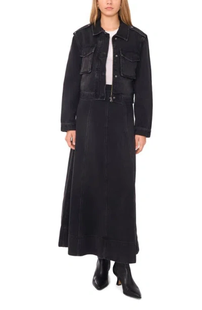 1.state Denim Jacket In Black