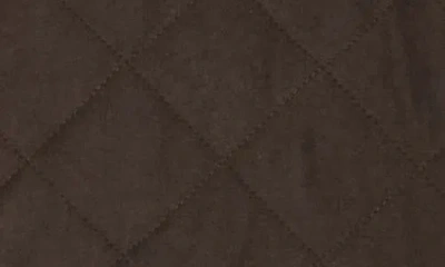 Rainforest Faux Shearling Lined Quilted Vest In Brown