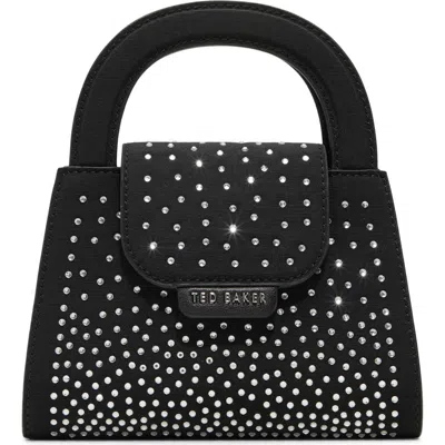 Ted Baker London Alicent Crystal Top Handle Bag In Black