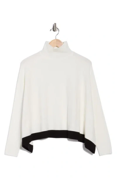 Patrizia Luca Oversize Colorblock Sweater In White