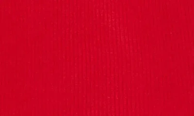 Patrizia Luca Solid Faux Wrap Sweater In Red