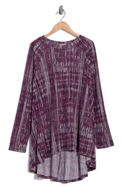 Patrizia Luca Long Sleeve Tunic Top In Animal Print