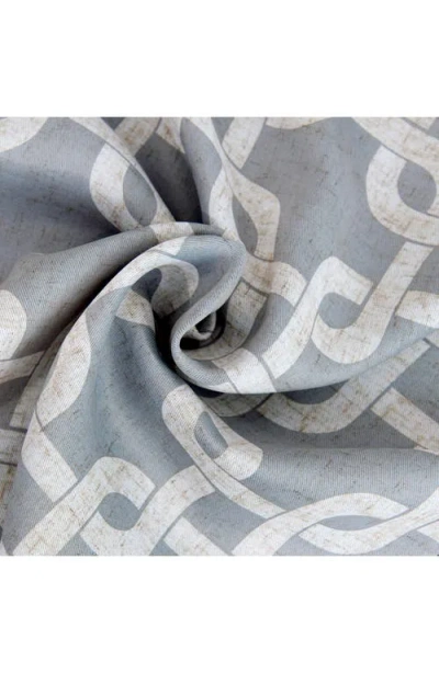 Dainty Home Interlock Single Blackout Panel Curtain In Gray