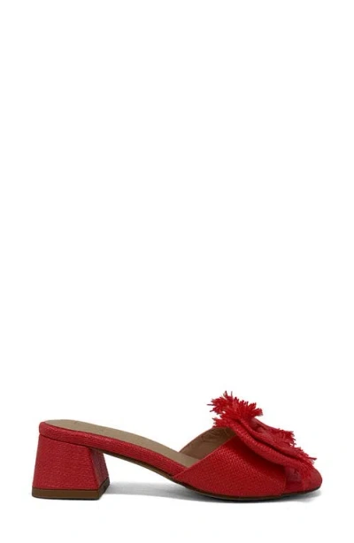 Shushop Francesca Block Heel Sandal In Red
