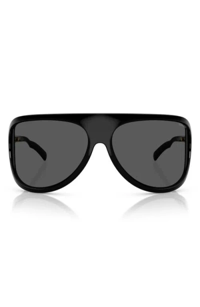 Miu Miu 75mm Oversize Shield Sunglasses In Black