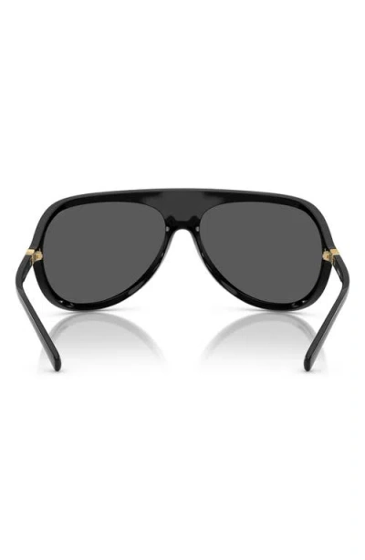 Miu Miu 75mm Oversize Shield Sunglasses In Black