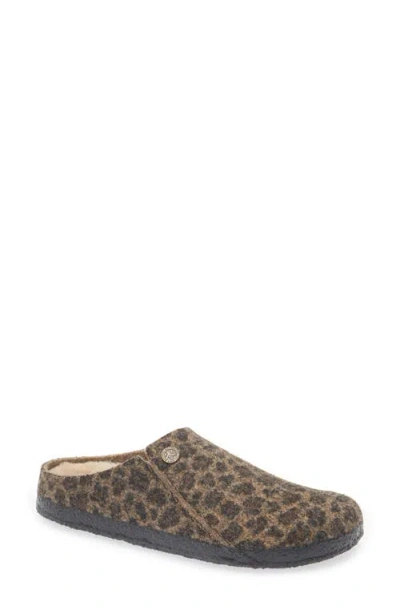 Birkenstock Zermatt Genuine Shearling Lined Slipper In Animal Print