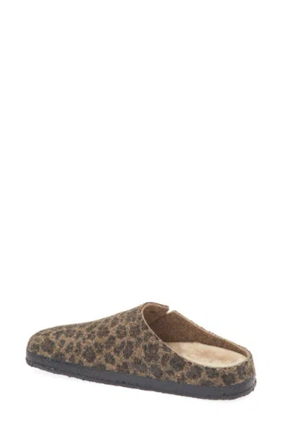 Birkenstock Zermatt Genuine Shearling Lined Slipper In Animal Print