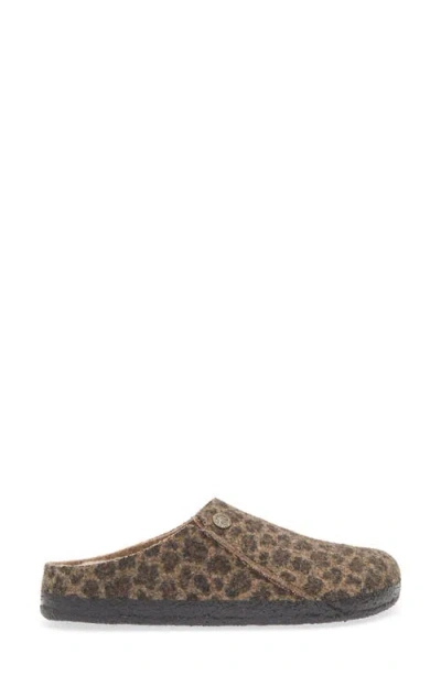 Birkenstock Zermatt Genuine Shearling Lined Slipper In Animal Print