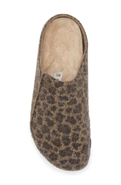 Birkenstock Zermatt Genuine Shearling Lined Slipper In Animal Print