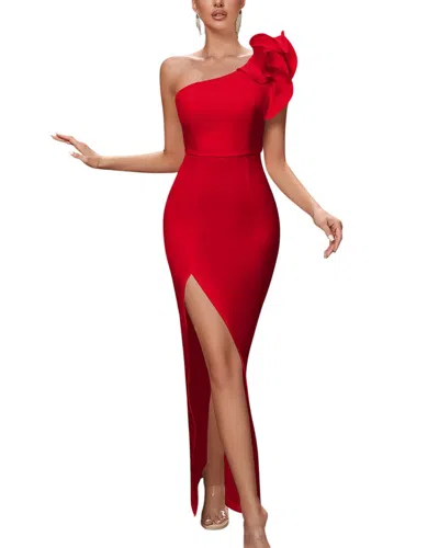 Amanda Royal Maxi Dress In Red