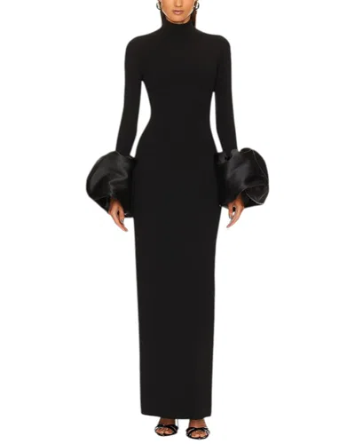 Amina Glam Maxi Dress In Black