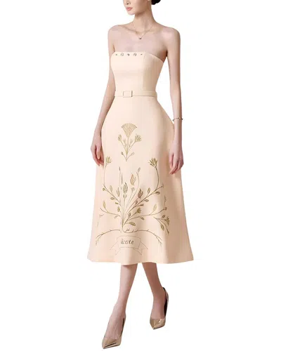 Silvia Rufino Midi Dress In Neutral