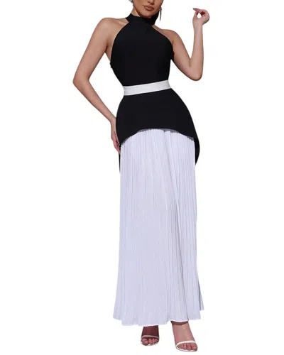 Amina Glam Maxi Dress In Multi