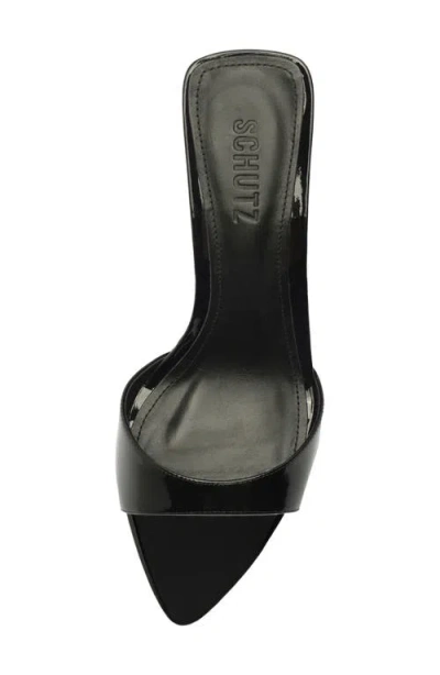 Schutz Elodie Pointed Toe Sandal In Black