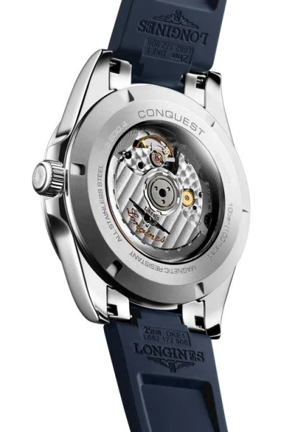 Longines Conquest Watch, 41mm In Blue