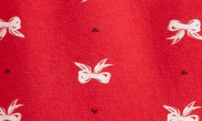 Tucker + Tate Kids' Ruffle Long Sleeve Stretch Cotton Blend Sweatshirt Dress In Red