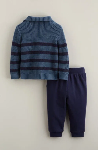 Nordstrom Stripe Quarter Zip Sweater & Joggers Set In Multi