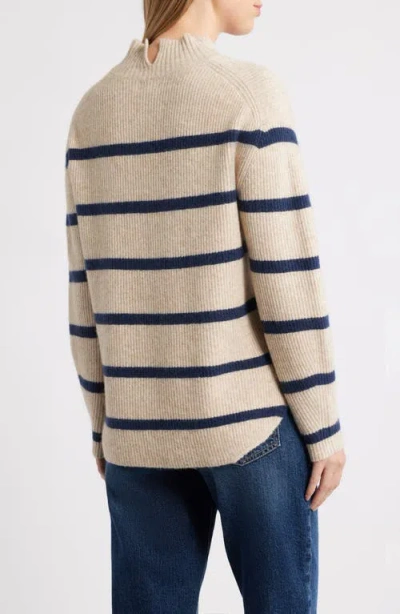 Caslonr Caslon(r) Shirttail Mock Neck Sweater In Multi