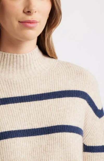 Caslonr Caslon(r) Shirttail Mock Neck Sweater In Multi