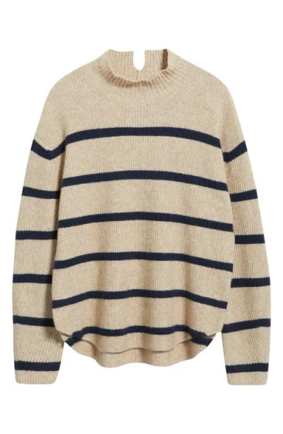 Caslonr Caslon(r) Shirttail Mock Neck Sweater In Multi