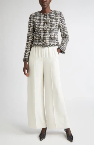 St John St. John Eyelash Tweed Jacket In Multi