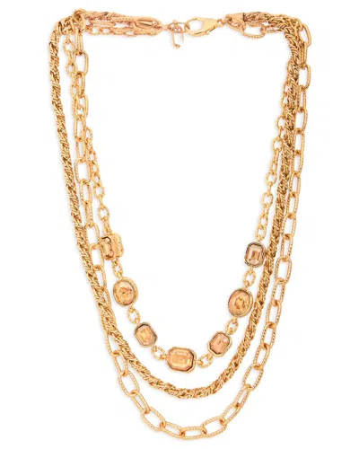 Saachi Crystal Cascade Chain Necklace In Gold