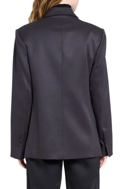 Twp Harper Double Breasted Tuxedo Jacket In Black