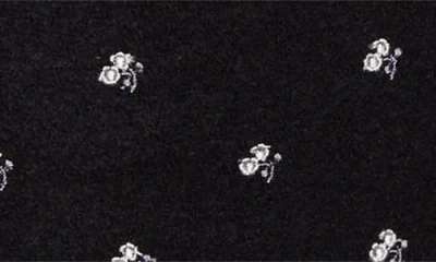 Rier Walker Floral Embroidered Wool Coat In Black