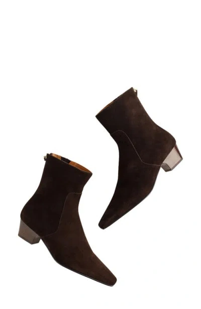 Madewell The Lexie Ankle Bootie In Brown