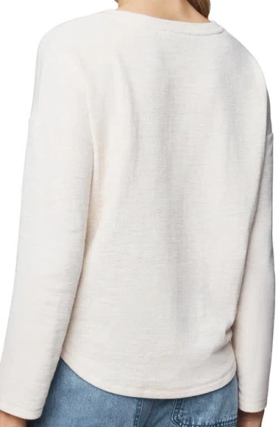 Splendid Callista Long Sleeve T-shirt In White