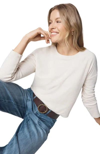 Splendid Callista Long Sleeve T-shirt In White