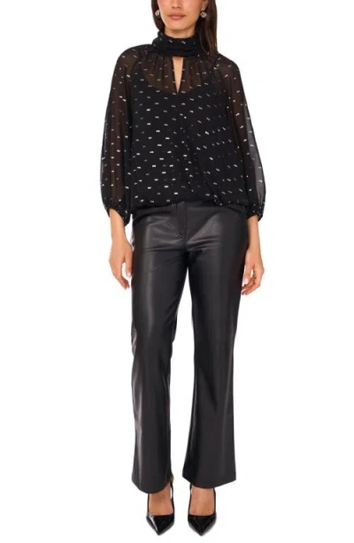 Vince Camuto Mock Neck Top In Black