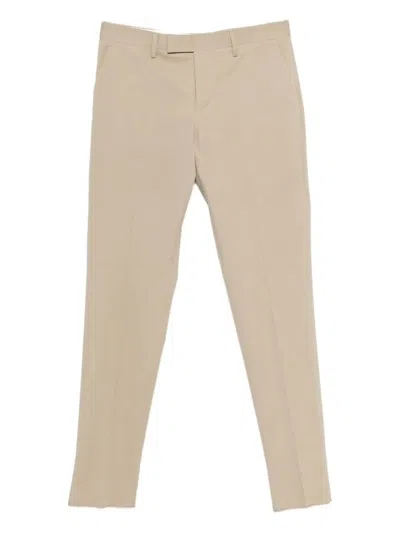 Lardini Twill Trousers In Neutral
