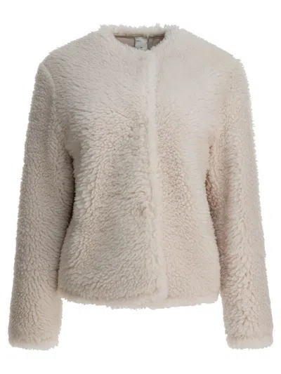 Furling By Giani Beige Calfskin Jacket In Neutral