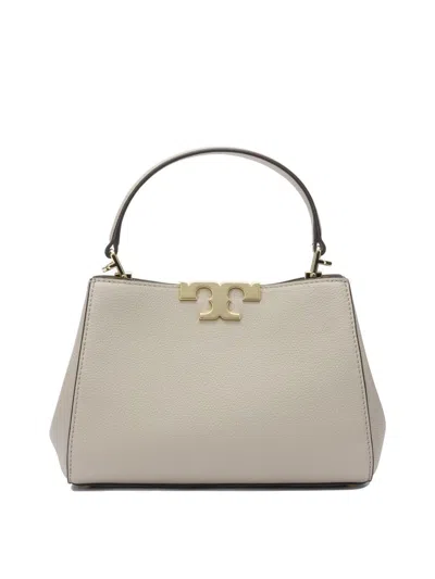 Tory Burch Mini Eleanor Leather Top Handle Bag In Neutral