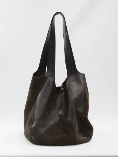 Chloé Balloon Bag Large In Blue