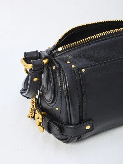 Chloé Black Leather Small Paddington Shoulder Bag