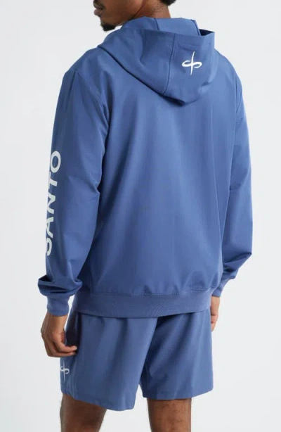 Santo Studio Tempo Forever Tech Zip Jacket In Blue