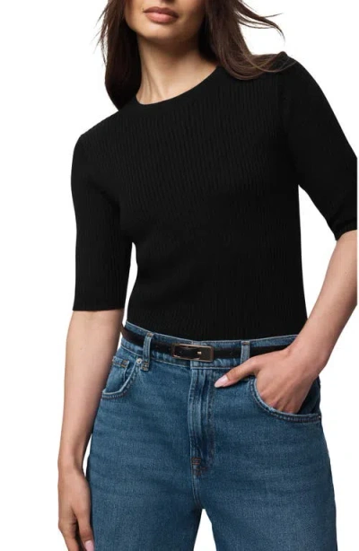 Splendid Georgie Rib Sweater In Black