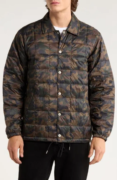 Taion Packable Down Coach Jacket In Animal Print