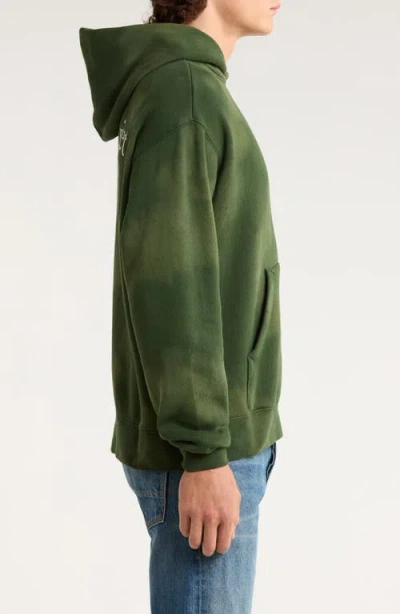 Museum Of Peace And Quiet Museum Of Peace & Quiet Wordmark Tie Dye Cotton Hoodie In Animal Print