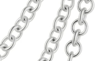 Maria Tash Triple Chain Connecting Charm In Metallic