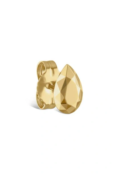 Maria Tash Faceted Marquise Single Stud Earring In Gold